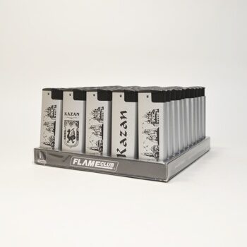 Зажигалка "Flameclub" P-03 TURBO SILVER (logo KAZAN)